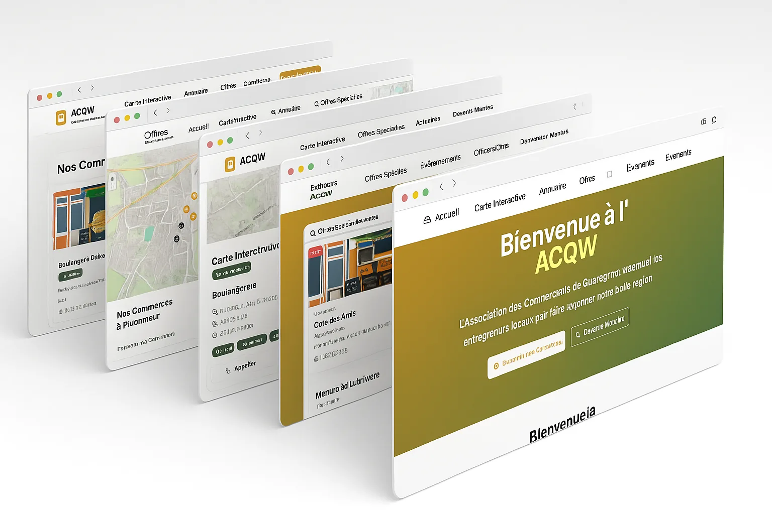Aperçu professionnel du site ACQW