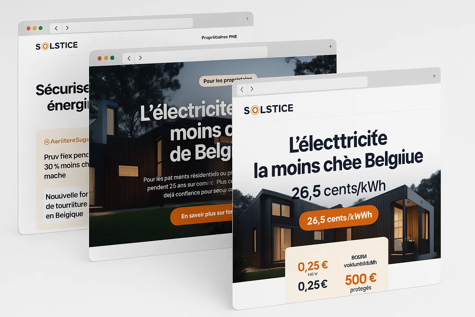 Solstice - Mockup professionnel
